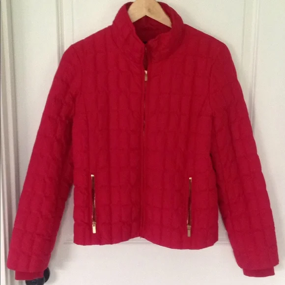 J. Crew Quilted Jacket in Vibrant Red - Picture 4 of 7